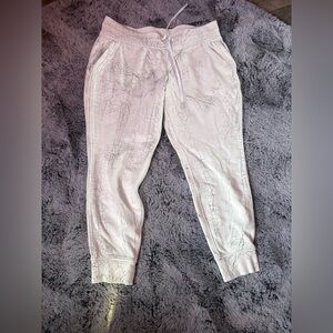 Lululemon Athletica Textured White Joggers